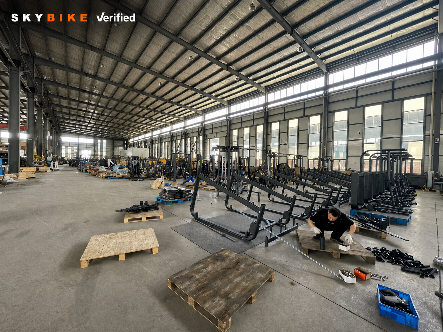 Skybike production and frame assembly area